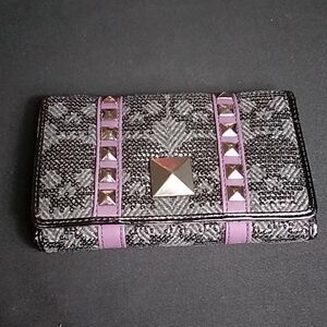 Iron Fist New Studded sequenced skull wallet Clutch